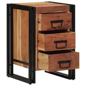 Imagine vidaXL Dulap de noapte Maro 40 x 40 x 59 cm Lemn Solid de Acacia