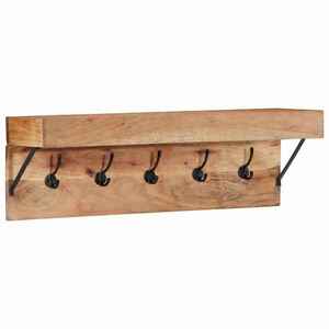 Imagine vidaXL Răcător de paltoane Maro 73 x 19 x 23 cm Lemn masiv de acacia