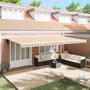 Imagine vidaXL Copertină retractabilă Multicolour 600 × 300 cm