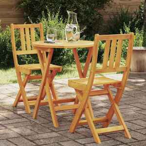 Imagine vidaXL Set bistro 3 buc. Ulei Natural Lemn Solid de Acacia