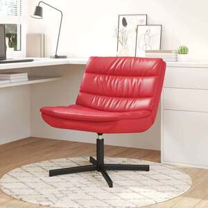 Imagine vidaXL Scaun pivotant Roșu 63 x 75 x 76 cm Piele artificială