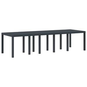 Imagine vidaXL Masă de Grădină Antracit 300 x 100 x 73 cm poliratan