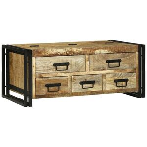 Imagine vidaXL Masă de cafea Maro 90 x 50 x 38 cm Lemn de mango solid