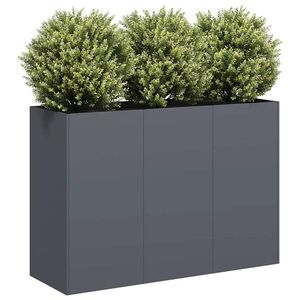 Imagine vidaXL Jardinieră Antracit 120x40x80 cm Oțel laminat la rece