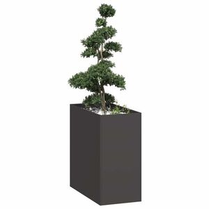 Imagine vidaXL Jardinieră Negru 40x80x80 cm Oțel