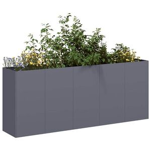 Imagine vidaXL Jardinieră Antracit 200x40x80 cm Oțel laminat la rece