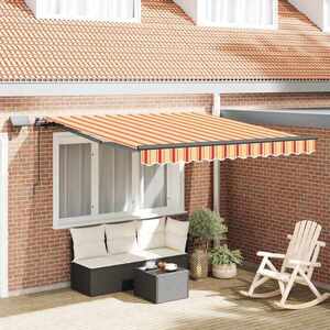 Imagine vidaXL Copertină retractabilă Galben și portocalie 300 x 250 cm