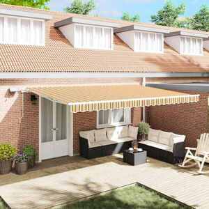 Imagine vidaXL Copertină retractabilă Multicolour 500 × 350 cm