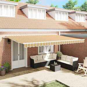 Imagine vidaXL Copertină retractabilă Multicolour 500 × 350 cm