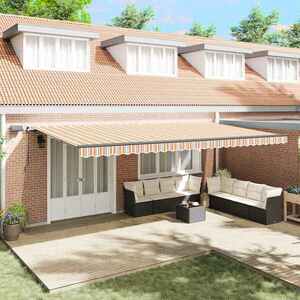 Imagine vidaXL Copertină retractabilă Multicolour 600 × 300 cm