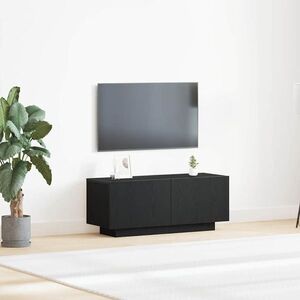 Imagine vidaXL Cabinet TV 100 x 35 x 40 cm Stejar Negru Lemn prelucrat