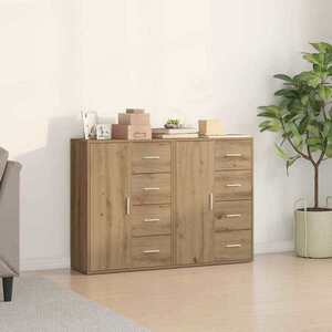 Imagine vidaXL Bufet 2 buc. Stejar Artizanal 60 x 31 x 84 cm Lemn prelucrat