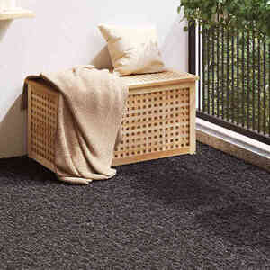 Imagine vidaXL Iarbă artificială 1000 x 100 x 3 cm Negru PP și PE
