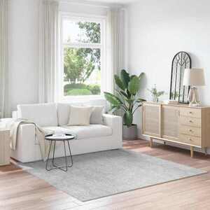 Imagine vidaXL Covor Shaggy Antiderapant Gri 200 x 200 cm PP