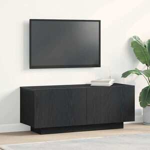 Imagine vidaXL Cabinet TV 100 x 35 x 40 cm Stejar Negru Lemn prelucrat