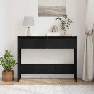 Imagine vidaXL Masă de consolă Stejar Negru 100 x 35 x 76, 5 cm Lemn prelucrat