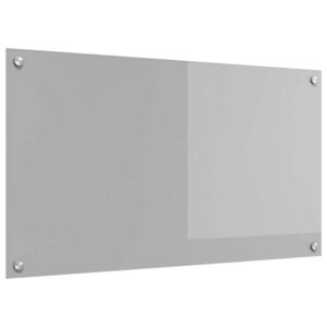 Imagine vidaXL Panou de bucătărie Gri deschis 90 x 50 cm sticlă securizată