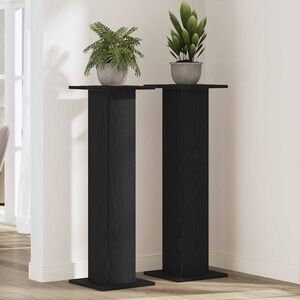 Imagine vidaXL Suport pentru plante 2 buc. Stejar Negru 30 x 30 x 95 cm