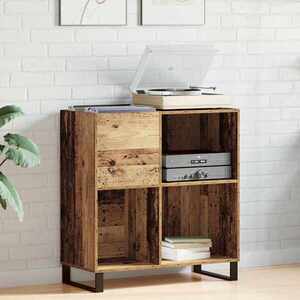 Imagine vidaXL Dulap pentru discuri de vinil Lemn vechi 84, 5 x 38 x 89 cm