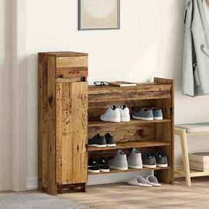 Imagine vidaXL Dulap pentru pantofi 100, 5 x 28 x 100 cm Lemn prelucrat
