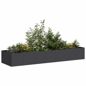 Imagine vidaXL Jardinieră Negru 280x80x40 cm Oțel