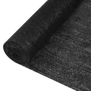 Imagine vidaXL Plasă protecție intimitate, negru, 1, 8x25 m, HDPE, 195 g/m²