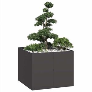 Imagine vidaXL Jardinieră Negru 100x100x80 cm Oțel