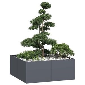 Imagine vidaXL Jardinieră Antracit 100x100x40 cm Oțel