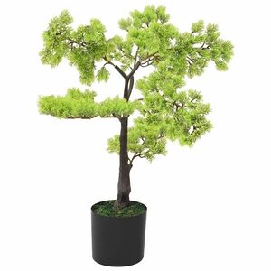 Imagine vidaXL Bonsai chiparos artificial cu ghiveci, verde, 60 cm