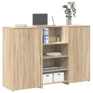 Imagine vidaXL Birou de recepție Stejar Sonoma 155x50x103, 5 cm Lemn prelucrat