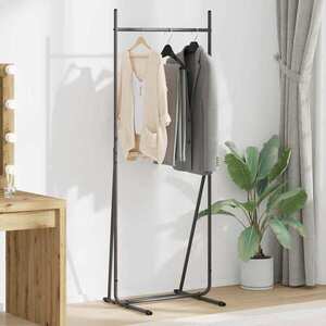 Imagine vidaXL Suport pentru Hârtie Negru 62 x 48 x 158 cm Oțel