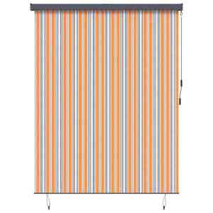 Imagine vidaXL Rulou textil Galben și Albastru 200 x 250 cm