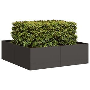 Imagine vidaXL Jardinieră Negru 100x100x30 cm Oțel