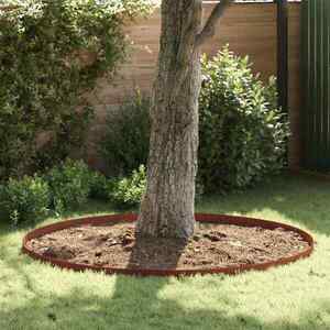 Imagine vidaXL Margine pentru gazon 4 buc. 450 x 10 cm Ruginit