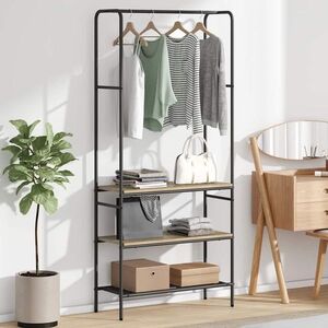 Imagine vidaXL Suport pentru Hârtie Stejar Sonoma 77 x 30 x 171 cm
