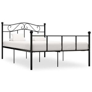 Imagine vidaXL Cadru de pat, negru, 160 x 200 cm, metal