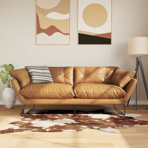 Imagine vidaXL Covor maro și alb 120x170 cm model vacă, lavabil