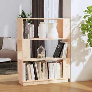 Imagine vidaXL Bibliotecă/Separator cameră, 80x25x101 cm, lemn masiv pin