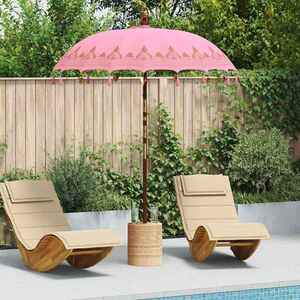 Imagine vidaXL Parasol Balinez Roz 185 x 185 x 260 cm