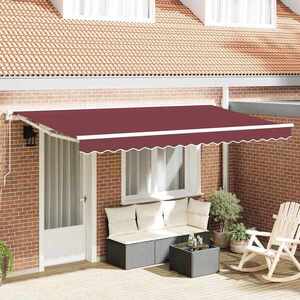 Imagine vidaXL Cadru de copertină Burgundy 350 x 200 cm