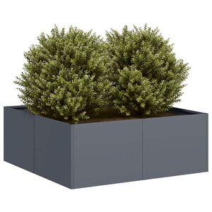 Imagine vidaXL Jardinieră Antracit 80x80x30 cm Oțel
