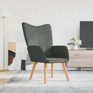 Imagine vidaXL Scaun de relaxare, gri închis, material textil