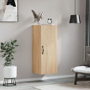 Imagine vidaXL Dulap de perete, stejar sonoma, 34, 5x34x90 cm, lemn prelucrat