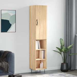 Imagine vidaXL Dulap înalt, stejar sonoma, 34, 5x34x180 cm, lemn prelucrat