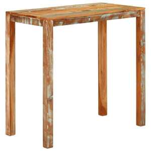 Imagine vidaXL Masă de bar, 112x55x108 cm, lemn masiv reciclat