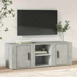 Imagine vidaXL Comodă TV, gri beton, 100x31, 5x35 cm, lemn prelucrat