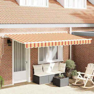 Imagine vidaXL Copertină retractabilă Galben 400 x 200 cm țesătură