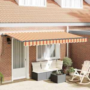 Imagine vidaXL Copertină retractabilă Galben 400 x 200 cm țesătură