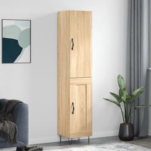 Imagine vidaXL Dulap înalt, stejar sonoma, 34, 5x34x180 cm, lemn prelucrat