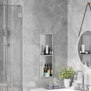 Imagine vidaXL Nisă de Duș Argintiu 60 x 20 x 9, 5 cm Oţel inoxidabil
